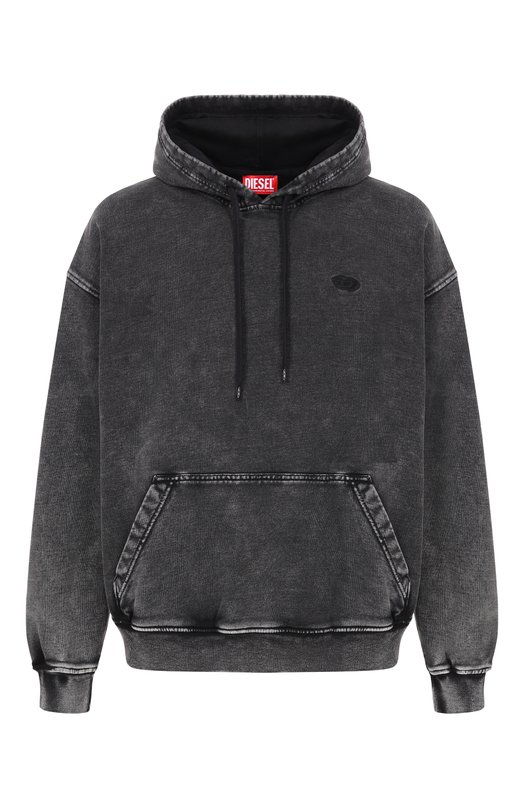 Хлопковое худи Diesel A19325/0KIBZ Серый A19325/0KIBZ