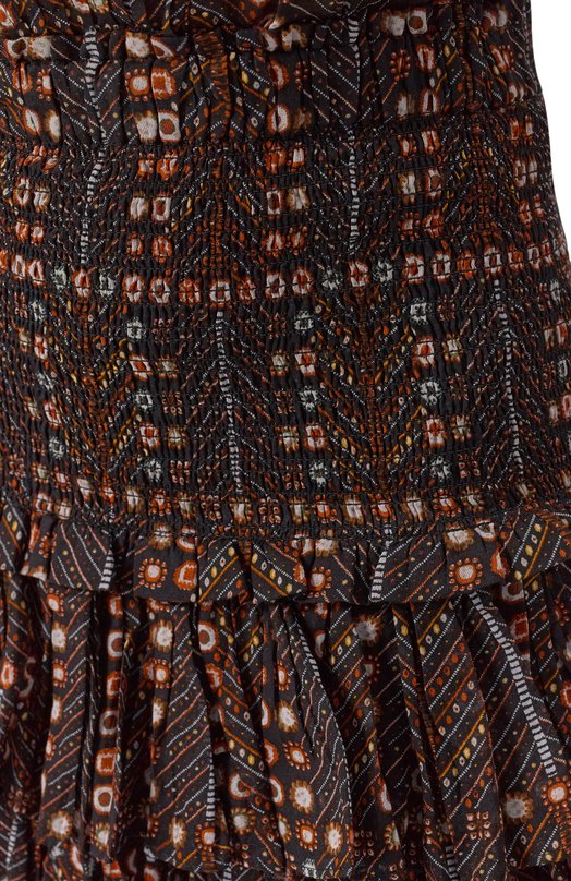 Хлопковая юбка Isabel Marant Etoile 25PJU0022FA-C1J19E Чёрный  25PJU0022FA-C1J19E Фото 5