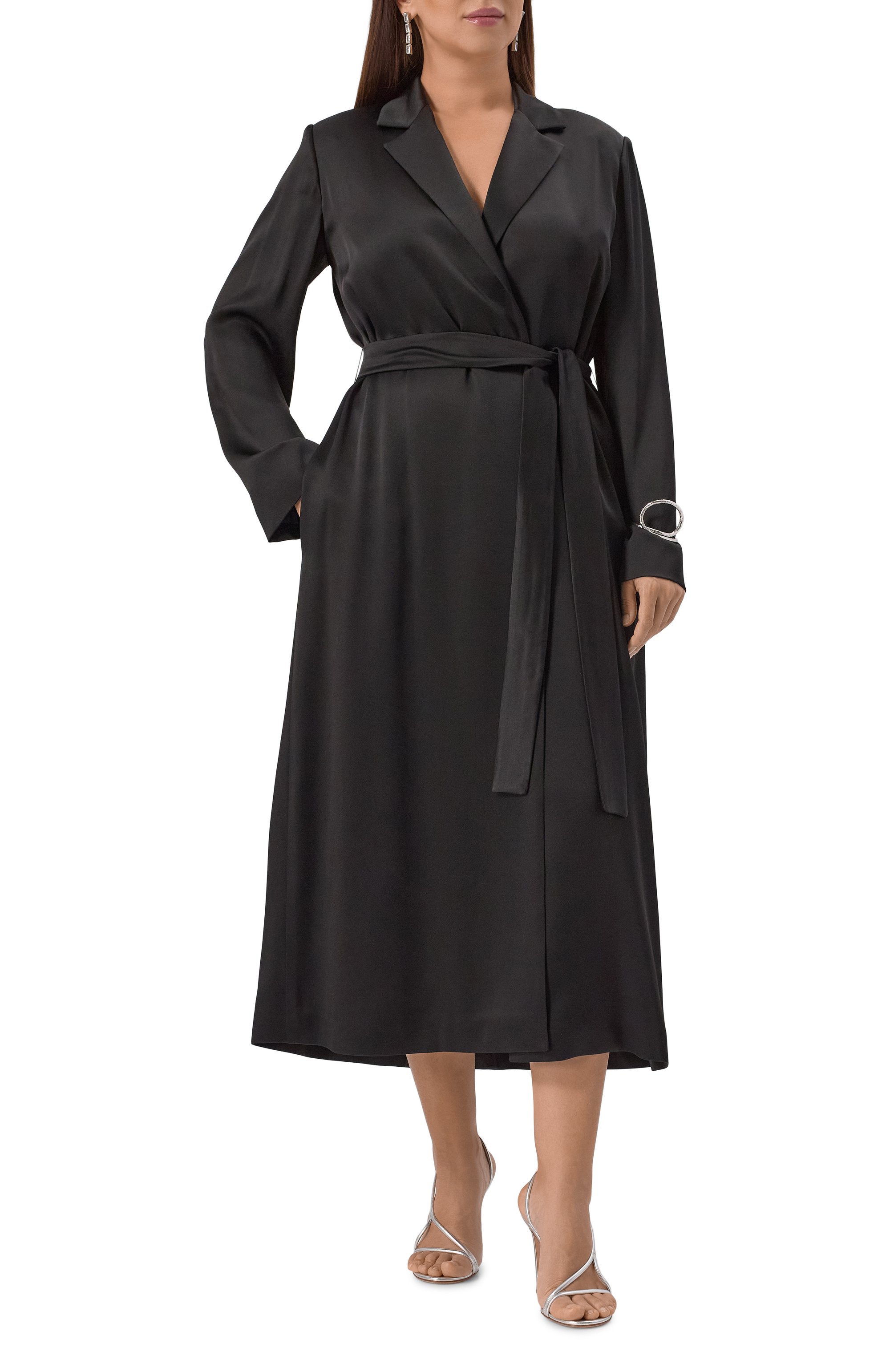 Атласное платье MAX MARA STUDIO, арт. GISELDA, фото 2