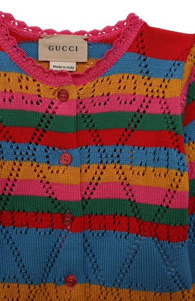 Хлопковый кардиган GUCCI, арт. 677012/XKB7F, фото 3