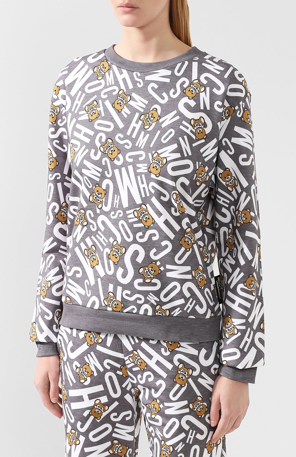Хлопковый свитшот MOSCHINO, арт. A1720/9005, фото 3