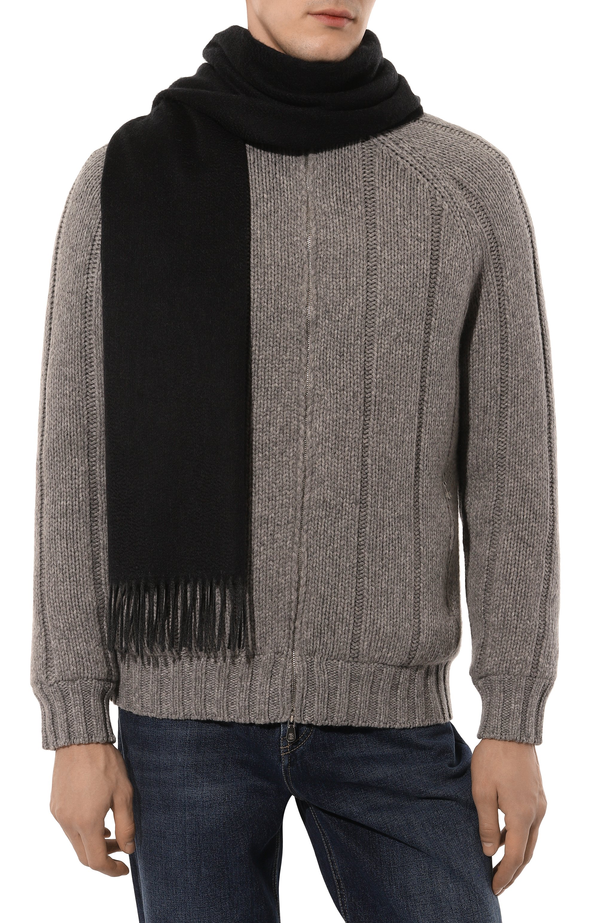 Кашемировый шарф KITON, арт. USCIACK0265F04, фото 2