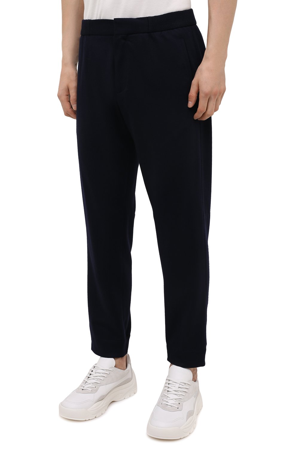 Шерстяные джоггеры ZEGNA темно-синего цвета по цене 95100 руб., арт. UVI11/TT12, фото 3 Шерстяные джоггеры ZEGNA, арт. UVI11/TT12, фото 3