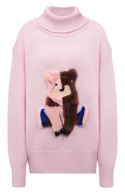 Шерстяной свитер с меховой отделкой COLOR TEMPERATURE, арт. М-18/511, фото 1