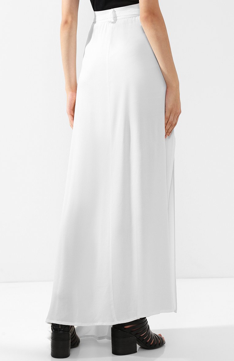 Женская юбка-макси из вискозы с поясом ANN DEMEULEMEESTER белого цвета, арт. 1801-1750-150-003 | Фото 4 (Статус проверки: Проверено, Проверена категория; Длина Ж (юбки, платья, шорты): Макси; Материал внешний: Вискоза; Материал сплава: Проставлено, Проверено; Драгоценные камни: Проставлено)