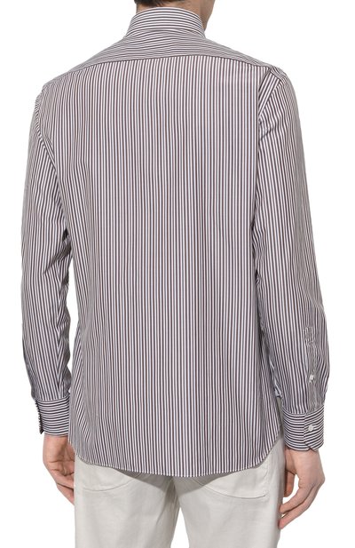 Хлопковая рубашка ZEGNA, арт. 701018A7/9MS0BA, фото 4
