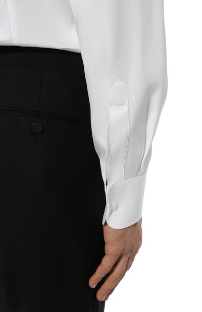 Хлопковая сорочка DOLCE & GABBANA белого цвета по цене 89950 руб., арт. G5EN5T/FU5U8, фото 5 Хлопковая сорочка DOLCE & GABBANA, арт. G5EN5T/FU5U8, фото 5