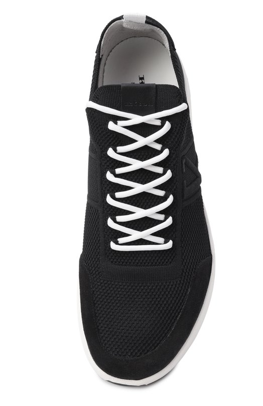 Текстильные кроссовки Kiton USSA031N0121724 Чёрный  USSA031N0121724 Фото 6