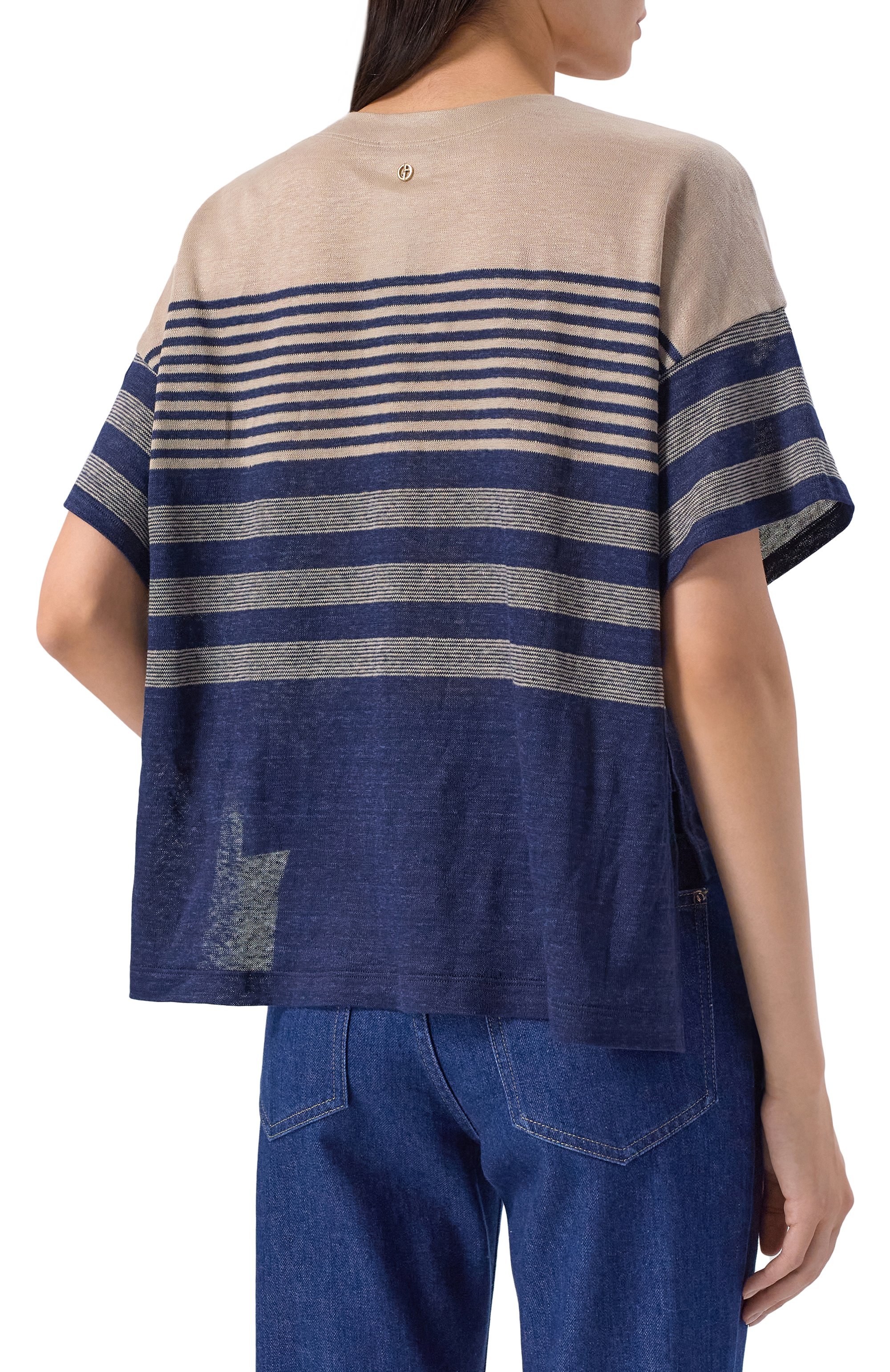 Льняная футболка GIORGIO ARMANI, арт. GW003264/AF24984, фото 4