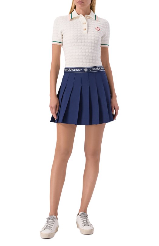 Плиссированная юбка Casablanca W-SP26-SK-188-01 Синий  W-SP26-SK-188-01 Фото 2