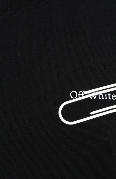 Хлопковая футболка OFF-WHITE, арт. 0WAA049E20JER0031001, фото 5