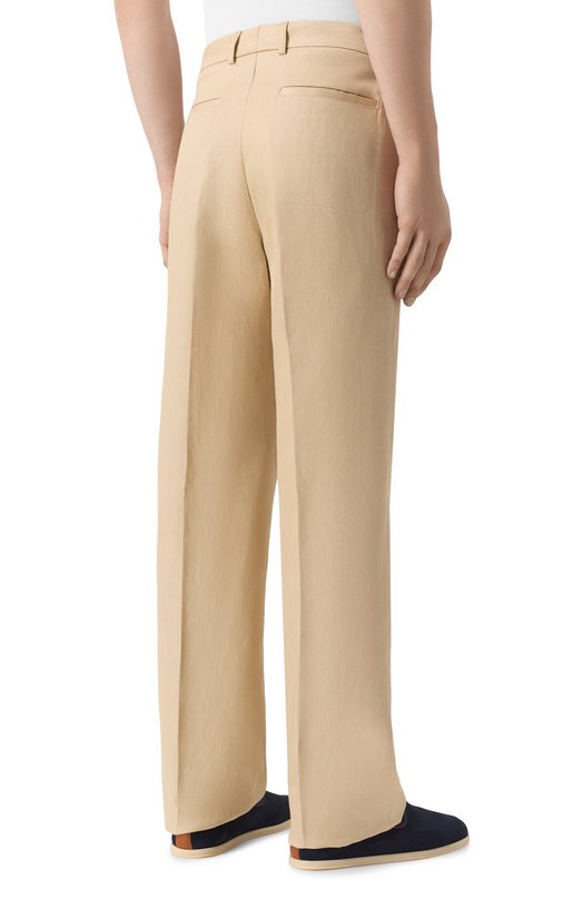 Хлопковые брюки Loro Piana FAN9125 Бежевый  FAN9125 Фото 4
