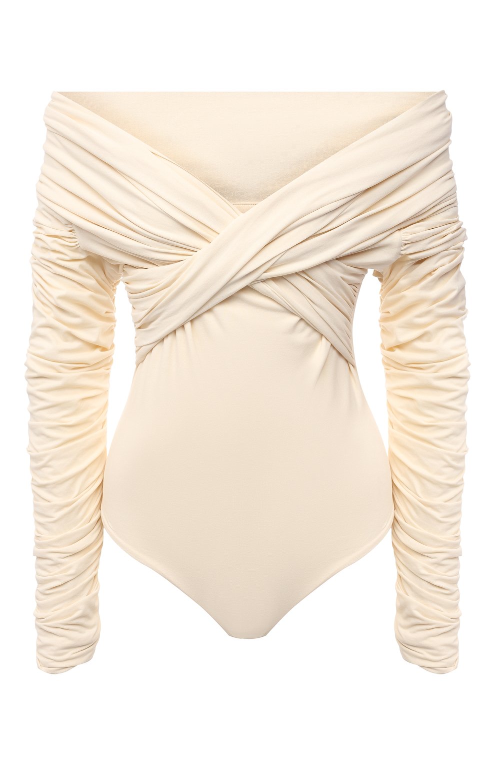Хлопковое боди KHAITE кремового цвета по цене 97750 руб., арт. 2184134/LILI, фото 1 Хлопковое боди KHAITE, арт. 2184134/LILI, фото 1