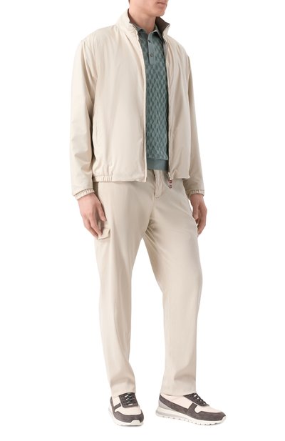 Поло из шелка и хлопка STEFANO RICCI бирюзового цвета по цене 121000 руб., арт. K818110P13/F26176, фото 2 Поло из шелка и хлопка STEFANO RICCI, арт. K818110P13/F26176, фото 2