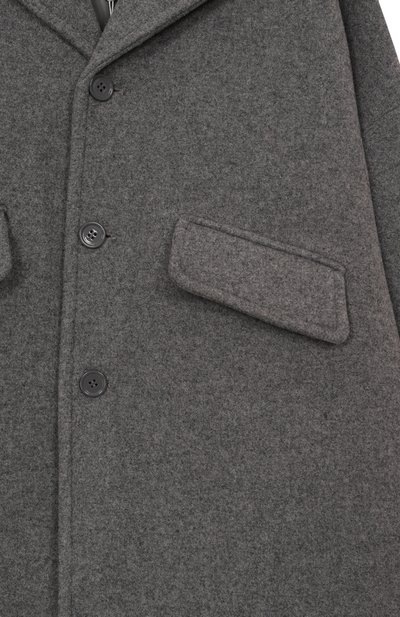 Шерстяное пальто MM6 серого цвета по цене 65200 руб., арт. M60833/MM00W, фото 3 Шерстяное пальто MM6, арт. M60833/MM00W, фото 3