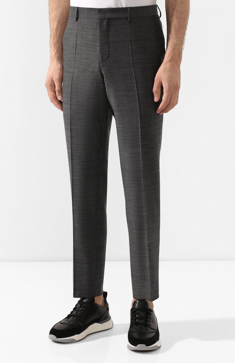 Шерстяные брюки HUGO темно-серого цвета по цене 15000 руб., арт. 50435016, фото 3 Шерстяные брюки HUGO, арт. 50435016, фото 3