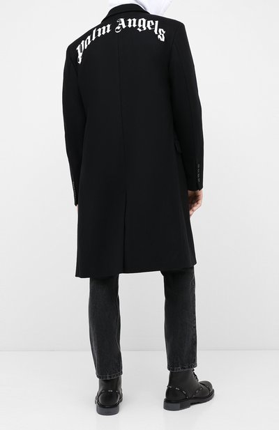 Шерстяное пальто PALM ANGELS, а рт. PMEA083E20FAB0011001, фото 2