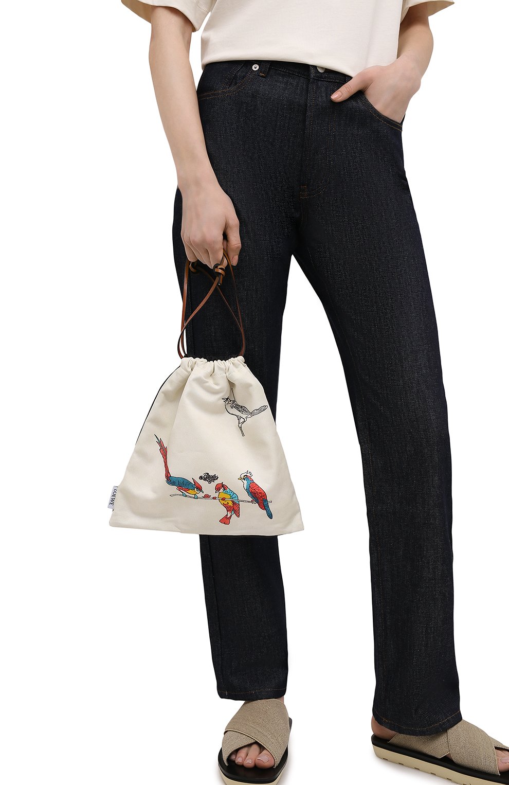 Клатч drawstring small loewe x paula's ibiza LOEWE, арт. C822057X08, фото 5