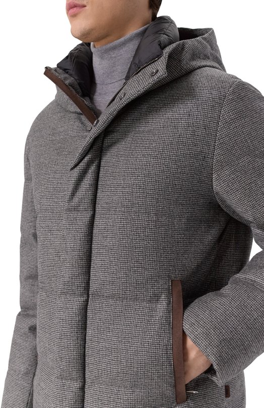 Пуховая куртка из шерсти и кашемира Duno WINS0R/C0RTINA Серый  WINS0R/C0RTINA Фото 5