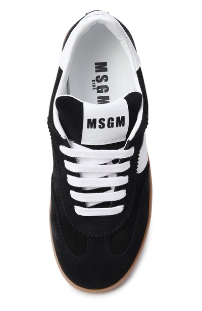 Замшевые кеды MSGM KIDS, арт. 82482/VAR3_001, фото 4