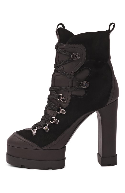 Кожаные ботильоны Nancy Casadei 1R538A1201/N0MAD Чёрный  1R538A1201/N0MAD Фото 4