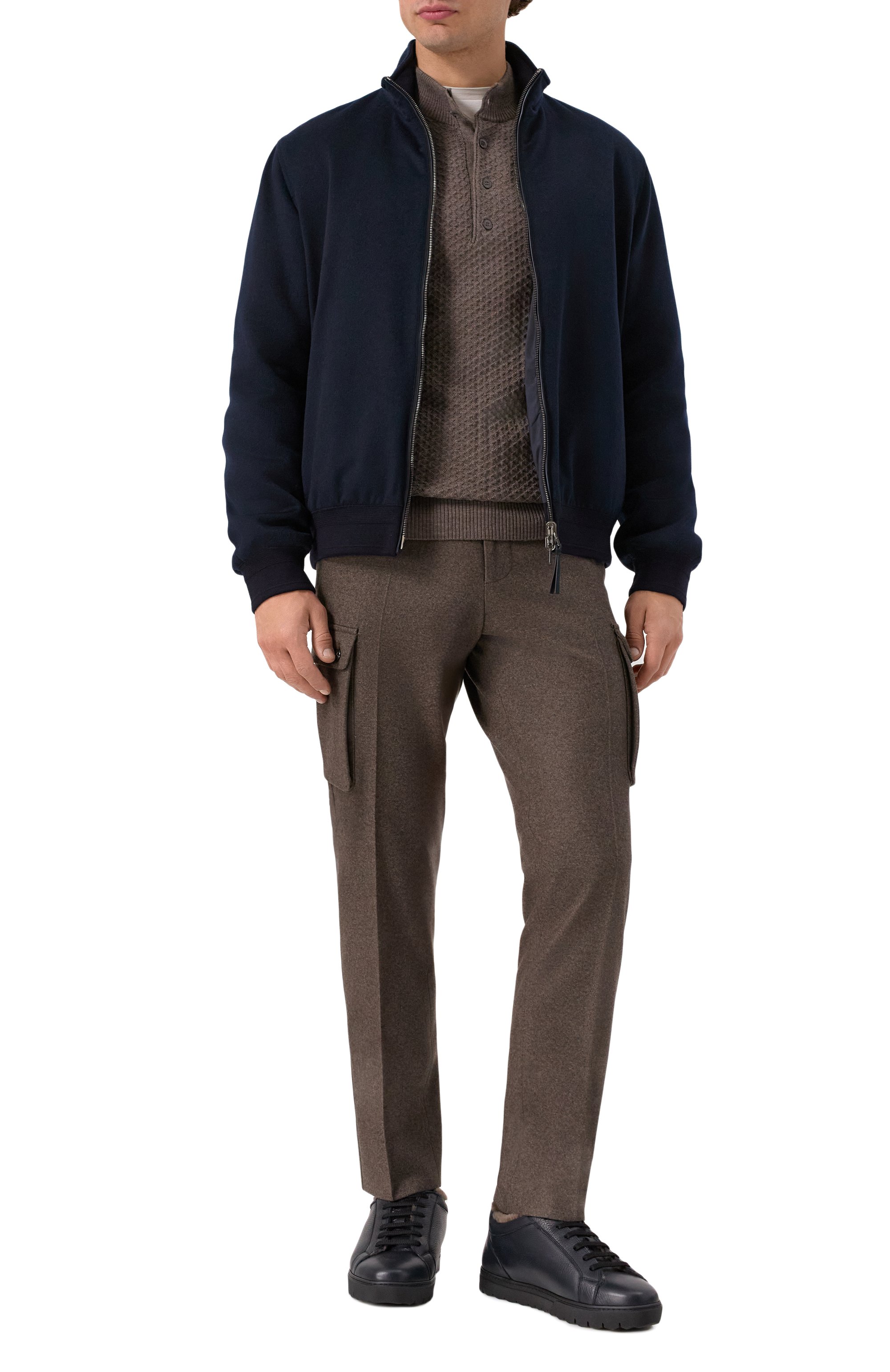 Кожаные кеды KITON, арт. USSA157N0012602/M, фото 2