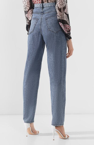 Джинсы ISABEL MARANT голубого цвета по цене 26550 руб., арт. PA1199-19E010I/LEX, фото 4 Джинсы ISABEL MARANT, арт. PA1199-19E010I/LEX, фото 4