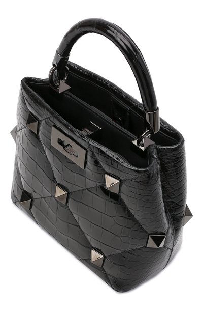 Сумка roman stud small из кожи аллигатора VALENTINO, арт. WW2B0I97/EQW/AMIS, фото 4