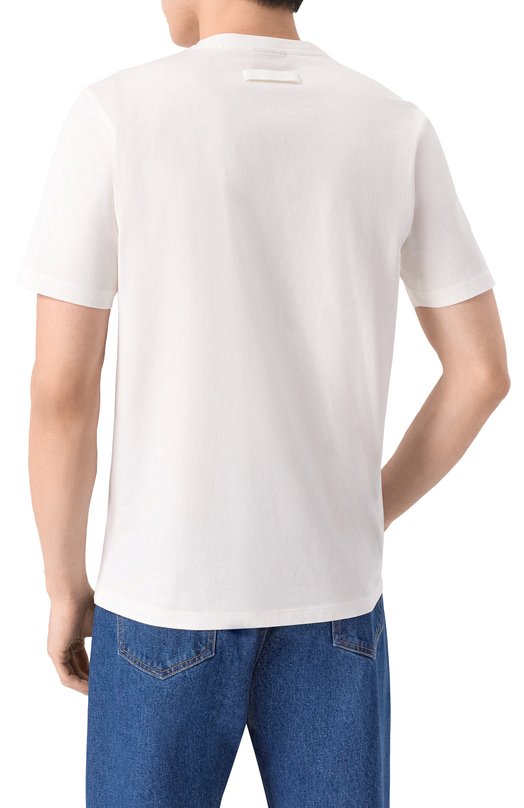 Хлопковая футболка HUGO 50542969 Белый  50542969 Фото 4