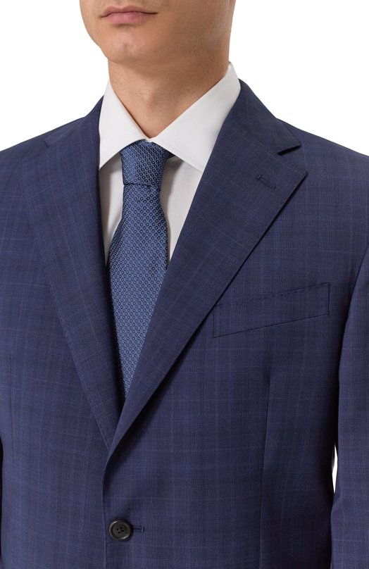 Шелковый галстук Corneliani 26U302-2620304 Синий  26U302-2620304 Фото 2