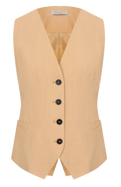 Женский жилет из вискозы и льна ANTONELLI FIRENZE, арт. M3036N/935