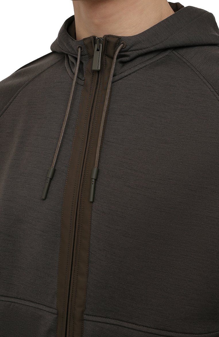 Толстовка из шерсти и хлопка ZEGNA, арт. UZ564/815, фото 5