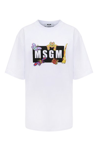 Женская хлопковая футболка MSGM, арт. 3241MDM176 227298
