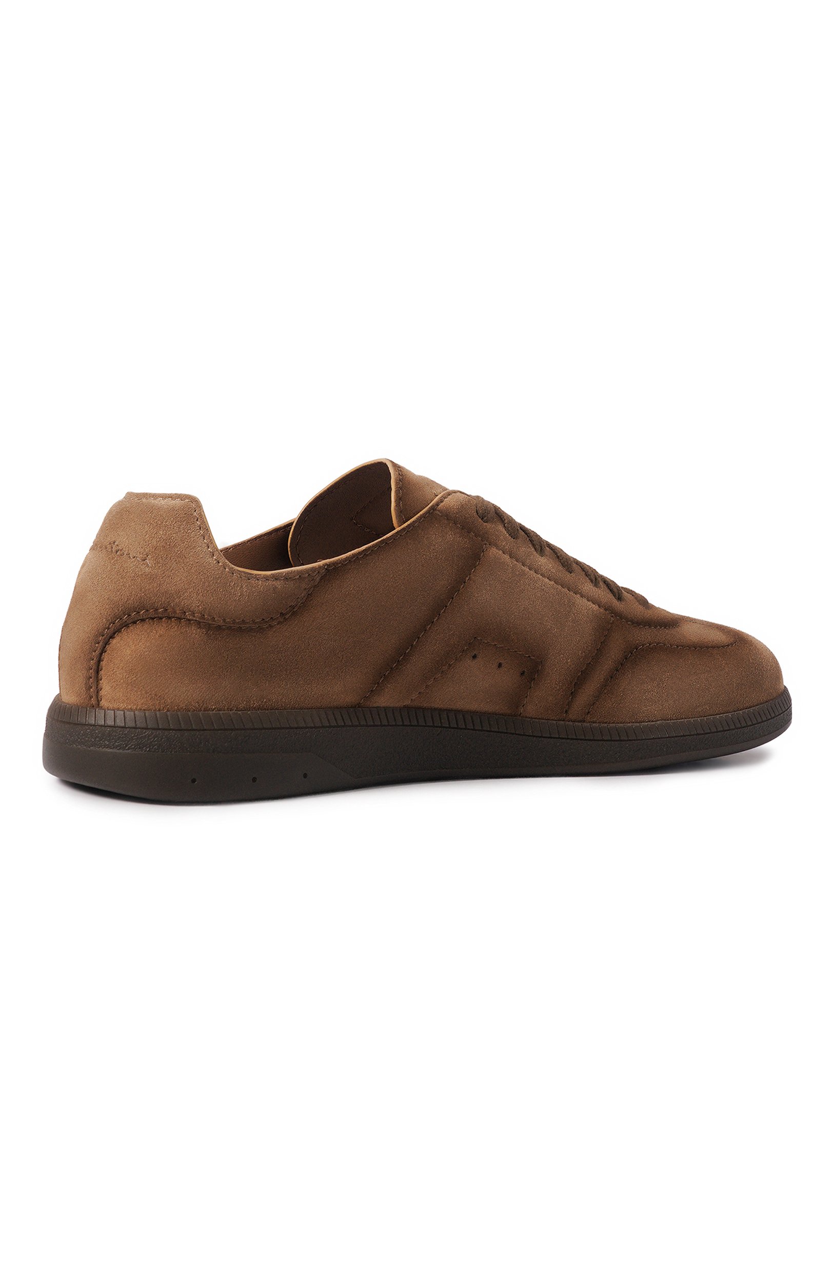 Замшевые кеды SANTONI коричневого цвета по цене 87950 руб., арт. MBPG22072DKTTSE2, фото 4 Замшевые кеды SANTONI, арт. MBPG22072DKTTSE2, фото 4