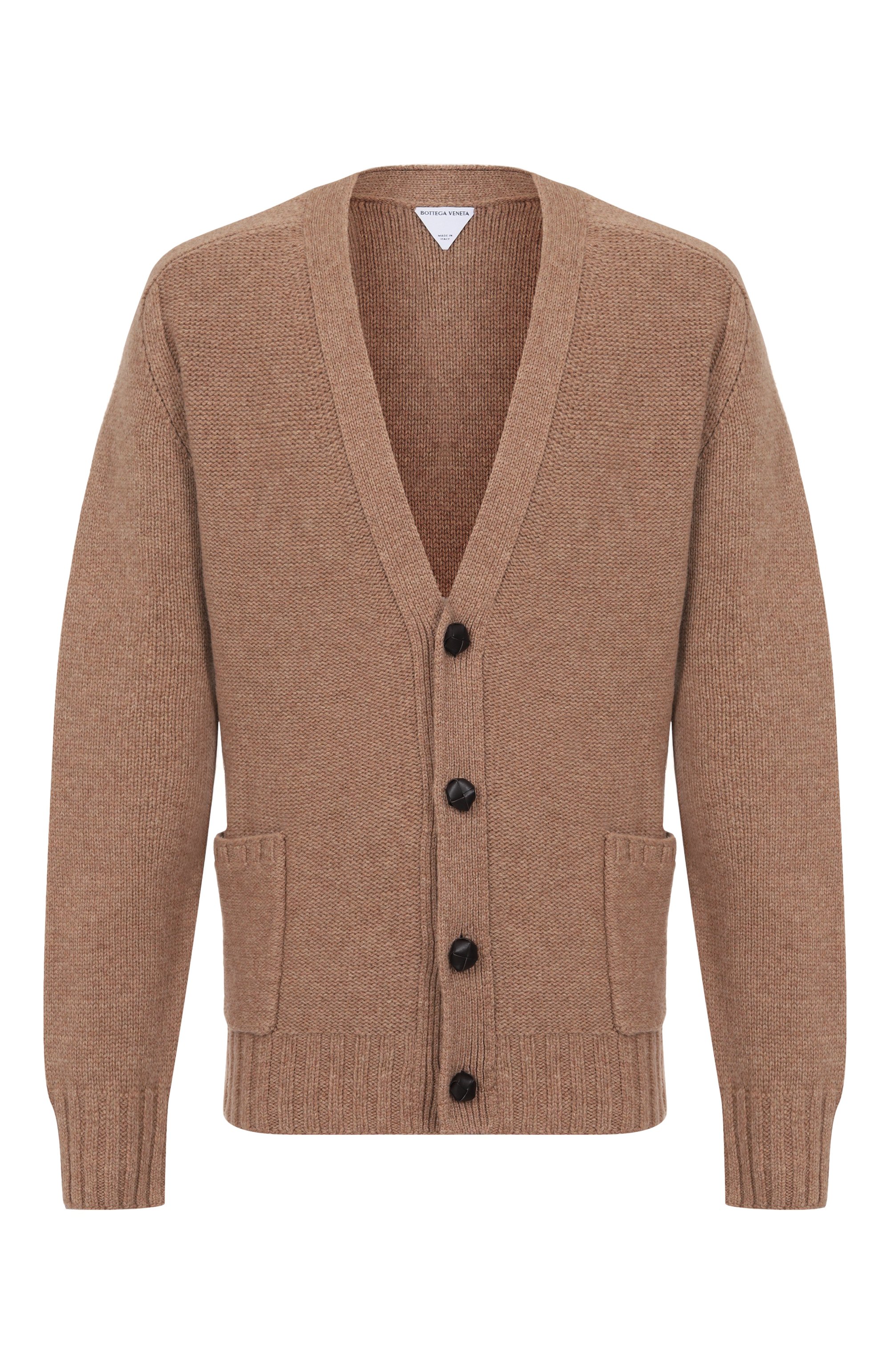 Шерстяной кардиган BOTTEGA VENETA бежевого цвета по цене 223500 руб., арт. 835396/V5LS0, фото 1 Шерстяной кардиган BOTTEGA VENETA, арт. 835396/V5LS0, фото 1