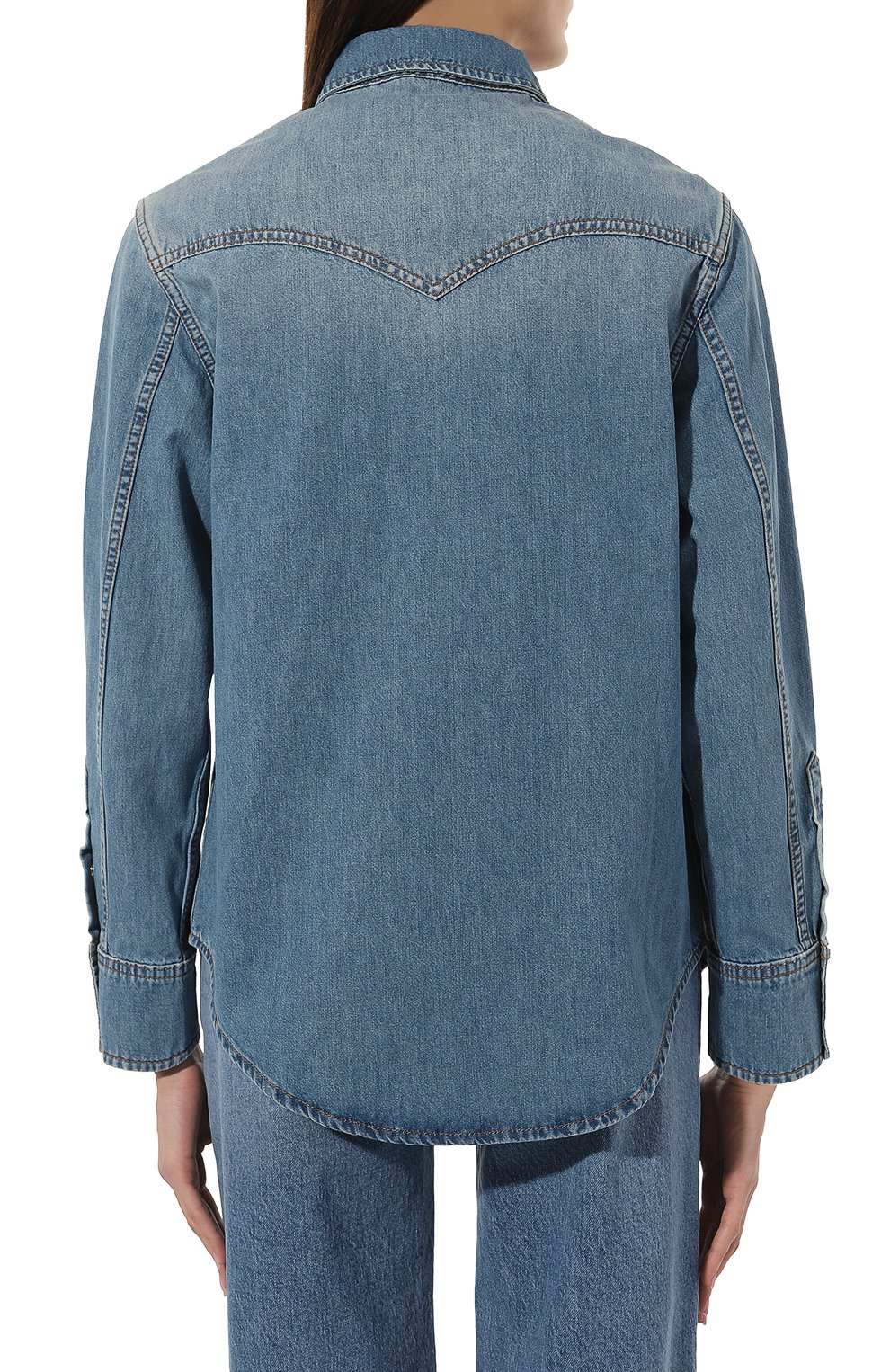 Джинсовая рубашка LESYANEBO, арт. FW23/DENIMSHIRT01, фото 4