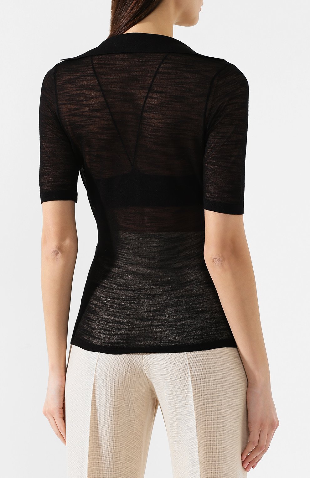Топ из вискозы JACQUEMUS черного цвета по цене 35950 руб., арт. 191KN19/36990, фото 4 Топ из вискозы JACQUEMUS, арт. 191KN19/36990, фото 4