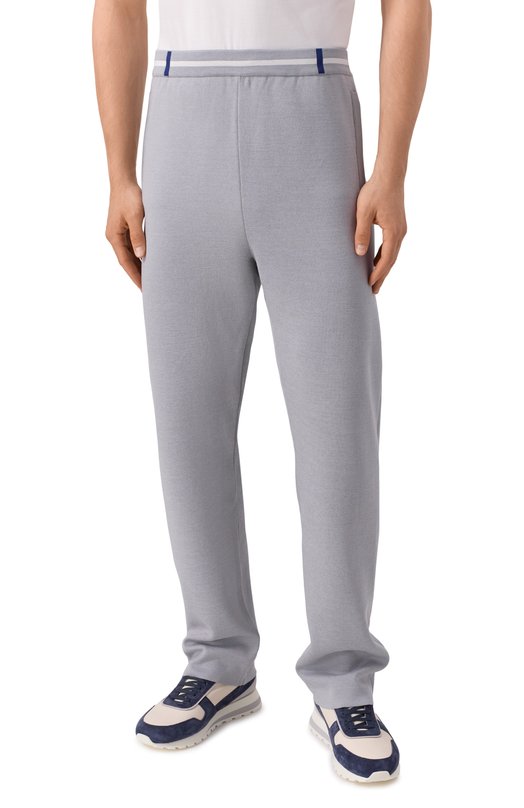 Спортивный костюм из хлопка и шелка Zilli JSU011M0144VCHE00/52 Белый  JSU011M0144VCHE00/52 Фото 4