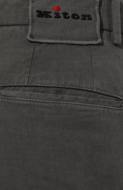 Брюки-карго из хлопка и кашемира KITON, арт. UFPPCAK0102F02, фото 5