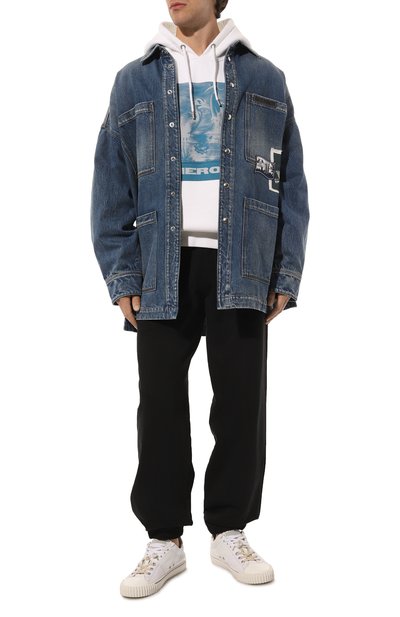 Хлопковое худи HERON PRESTON, арт. HMBB015R21JER002, фото 2