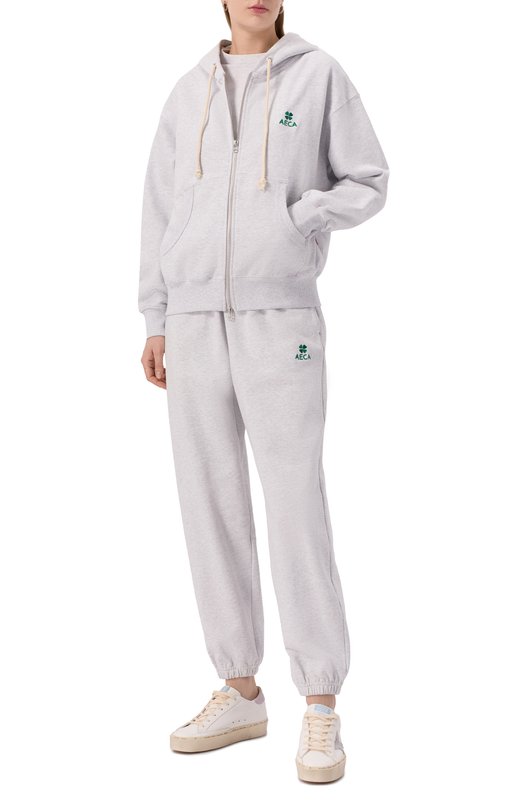 Хлопковая толстовка AECA WHITE AWCMFWBDTSZSO001C0.LIGHT GREY (XL) Серый  AWCMFWBDTSZSO001C0.LIGHT GREY (XL) Фото 2
