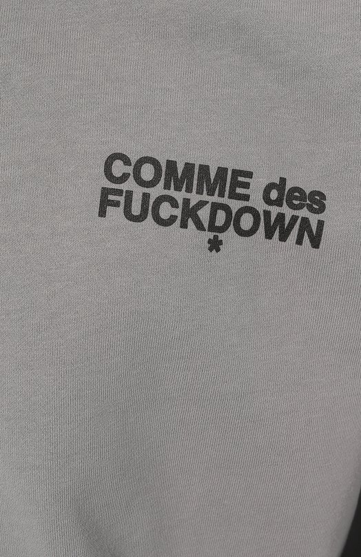 Хлопковая толстовка Comme des Fuckdown CDFU2510 Серый  CDFU2510 Фото 5
