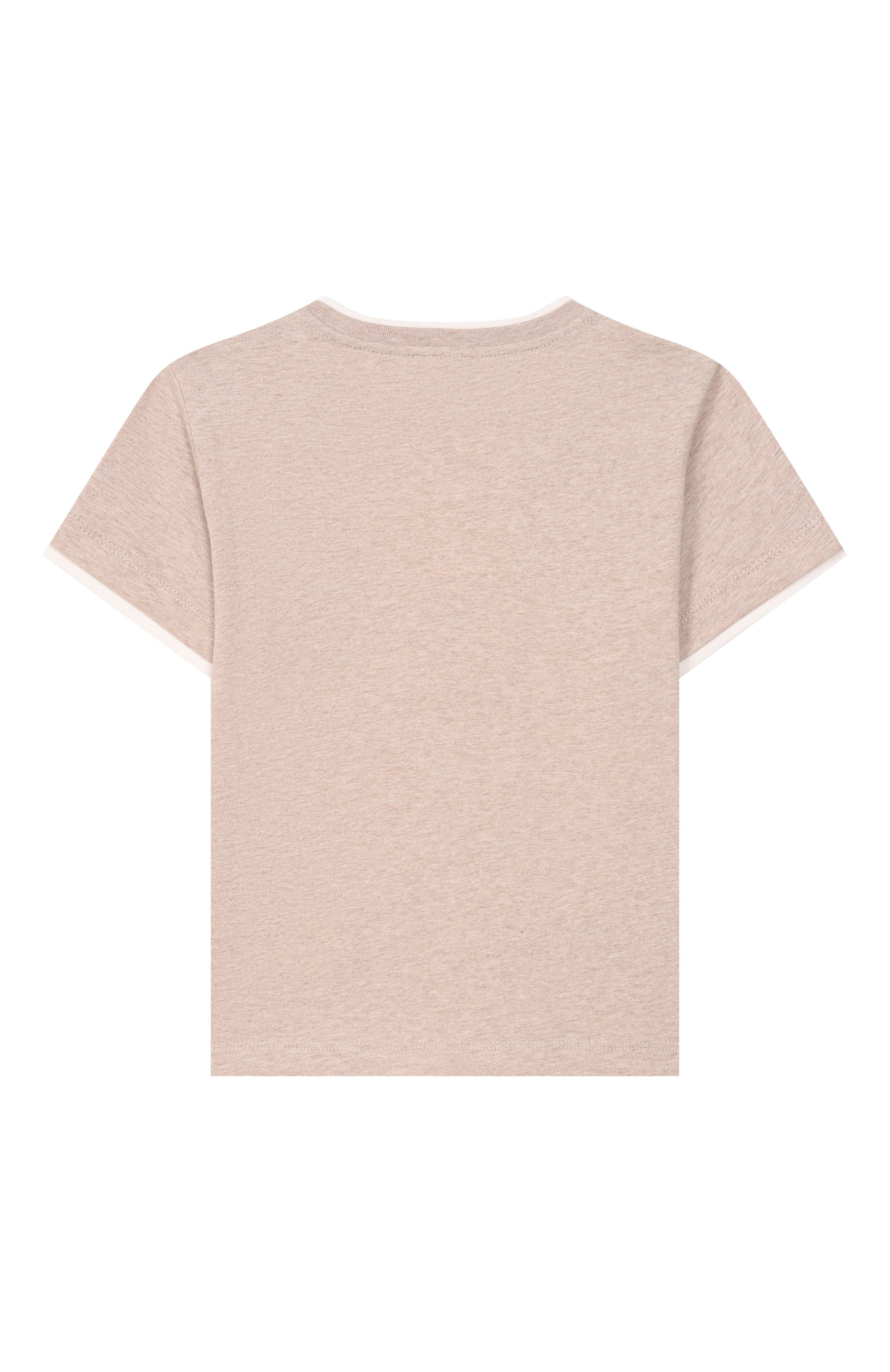 Хлопковая футболка ELEVENTY бежевого цвета по цене 10400 руб., арт. EY8P31/Z3711_001, фото 2 Хлопковая футболка ELEVENTY, арт. EY8P31/Z3711_001, фото 2