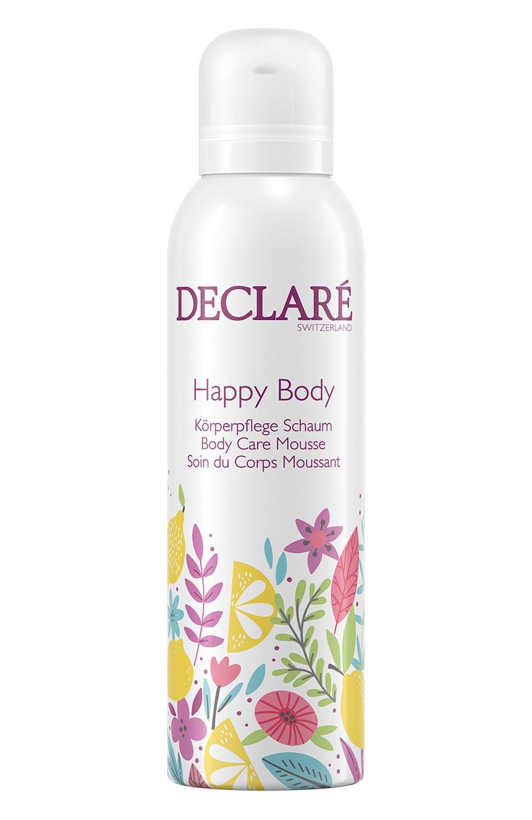 Мусс-уход для тела happy body (200ml) DECLARE бесцветного цвета, арт. 410 | Фото 1 (Тип продукта: Пенки / Муссы; Назначение: Для тела; Нос: Не проставлено; Региональные ограничения белый список (Axapta Mercury): Не проставлено)