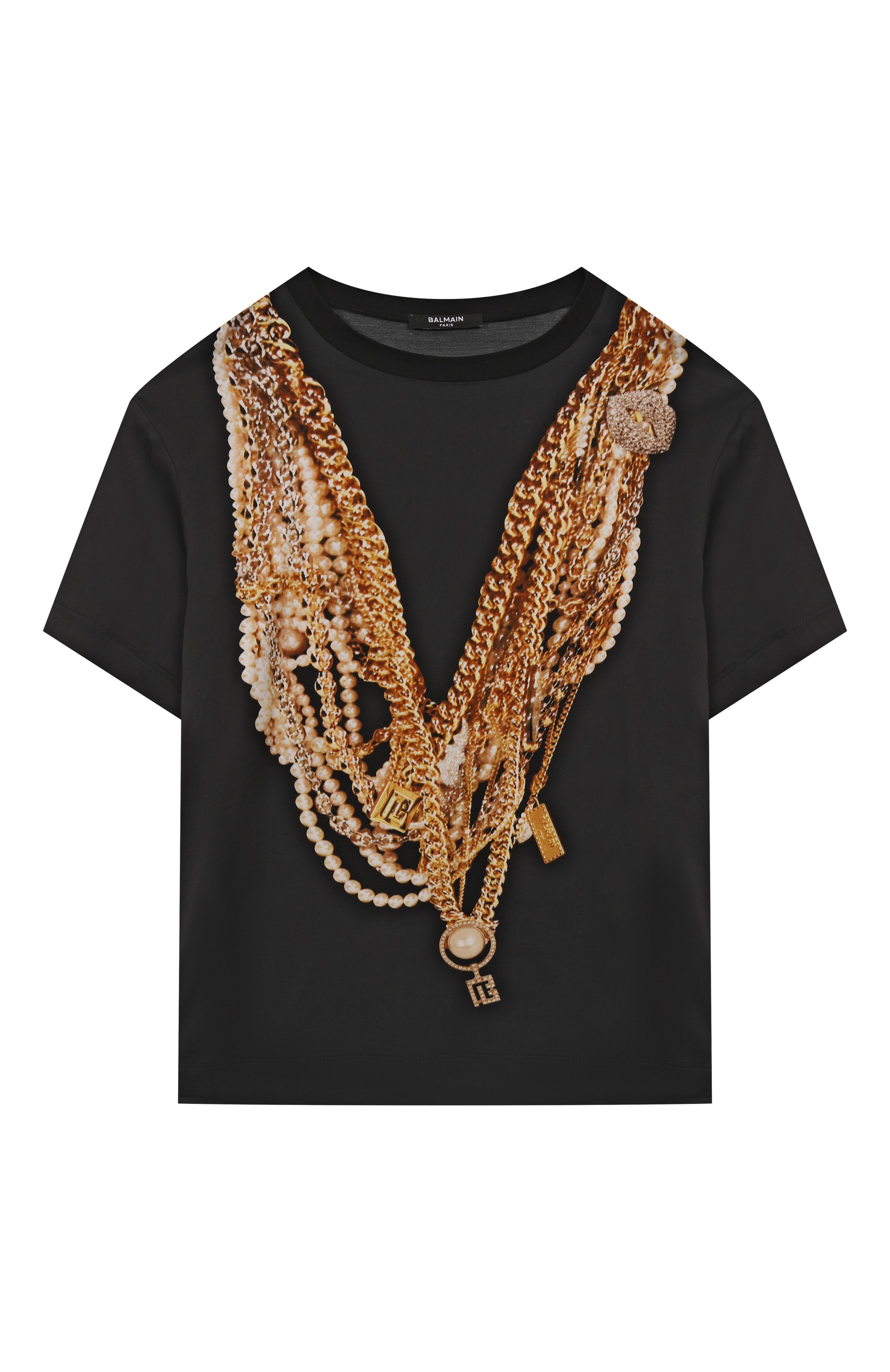 Футболка из вискозы BALMAIN, арт. BX8B61, фото 1