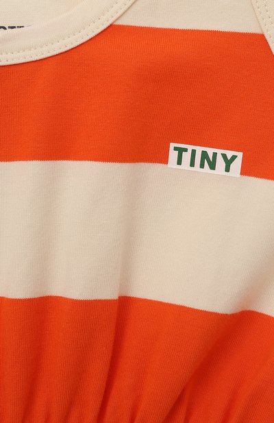 Хлопковое платье TINYCOTTONS оранжевого цвета по цене 9750 руб., арт. SS23-033, фото 3 Хлопковое платье TINYCOTTONS, арт. SS23-033, фото 3