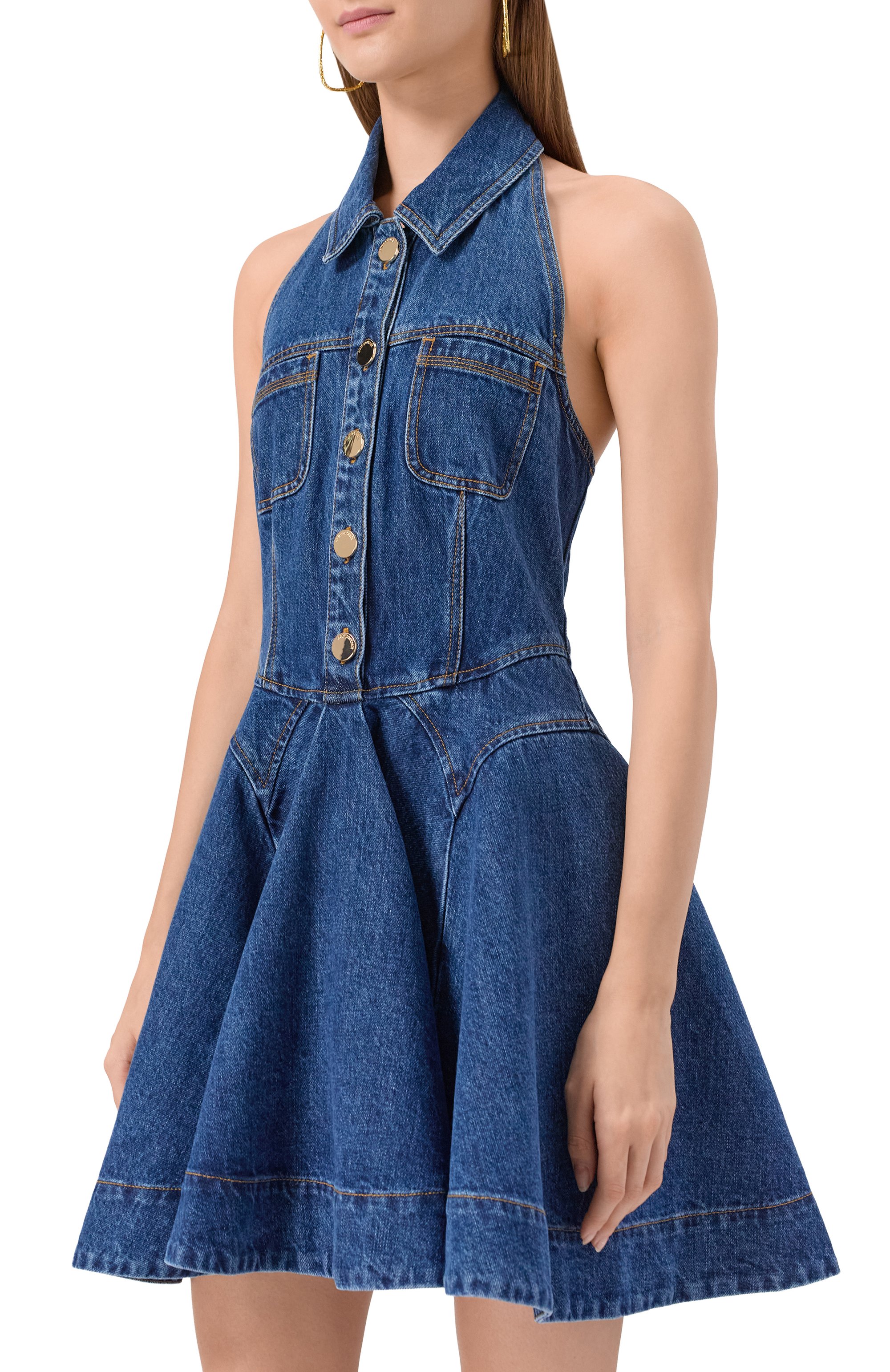 Джинсовое платье SELF-PORTRAIT, арт. PF25830SBL, фото 3