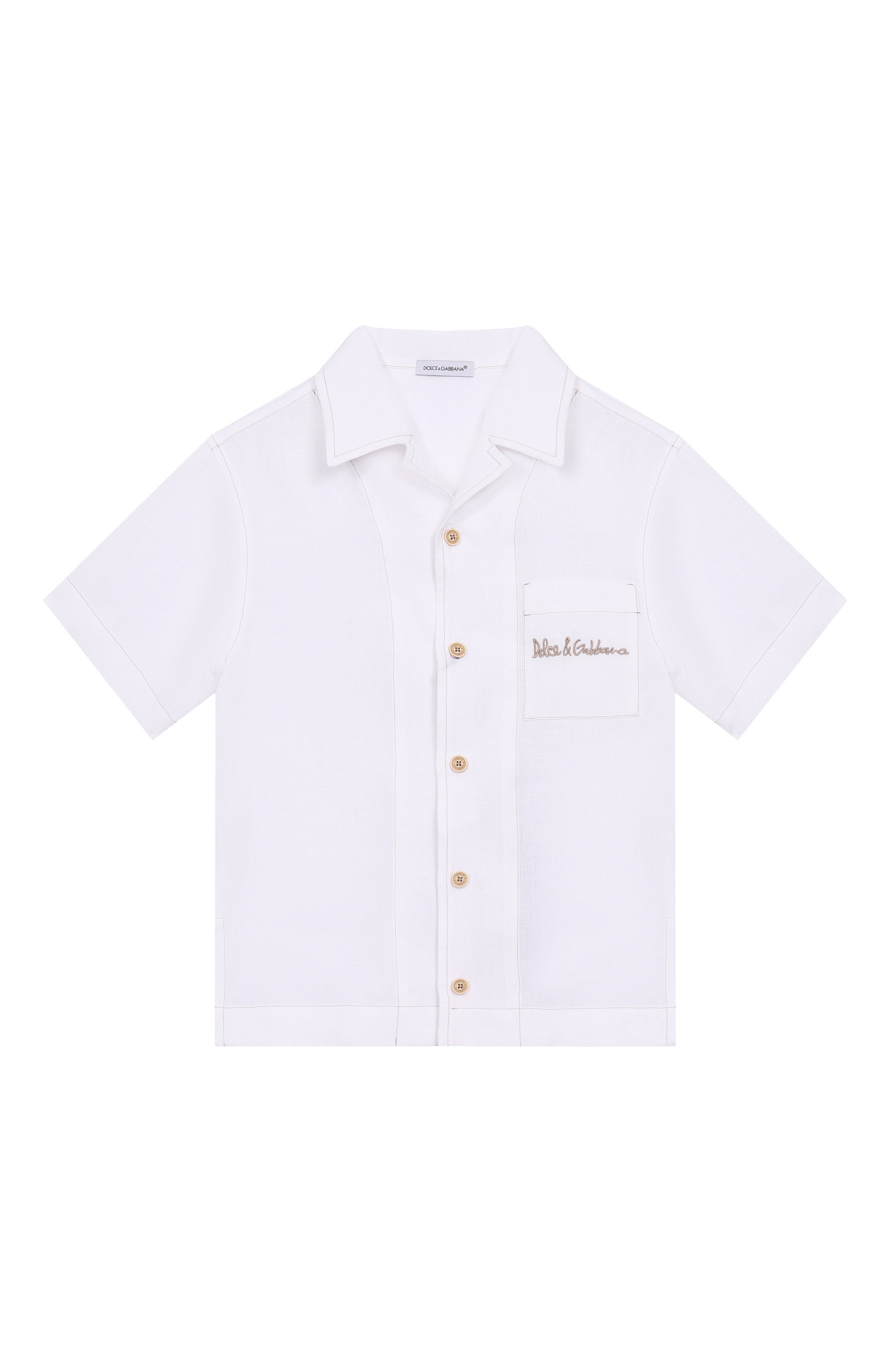 Льняная рубашка DOLCE & GABBANA, арт. L44S24/FU4LH/2-6, фото 1