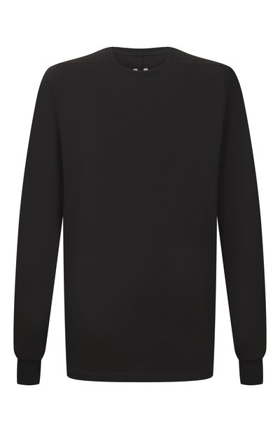 Мужская хлопковый лонгслив RICK OWENS, арт. RU02F4277/BA