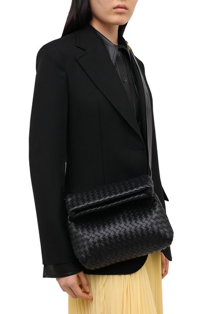 Сумка bv fold small BOTTEGA VENETA черного цвета по цене 299500 руб., арт. 642637/V08Z1, фото 2 Сумка bv fold small BOTTEGA VENETA, арт. 642637/V08Z1, фото 2